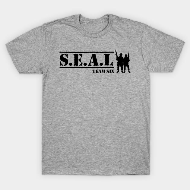 SEAL Team Six Military T-Shirt T-Shirt by SheepDog